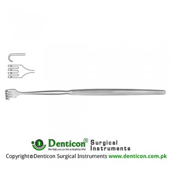 Wound Retractor 4 Sharp Prongs Stainless Steel, 16.5 cm - 6 1/2"